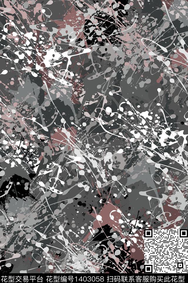 抽象男装家居服户外传统印花华亿平台下载（图片编号: 1403058） - 瓦栏（Walan）