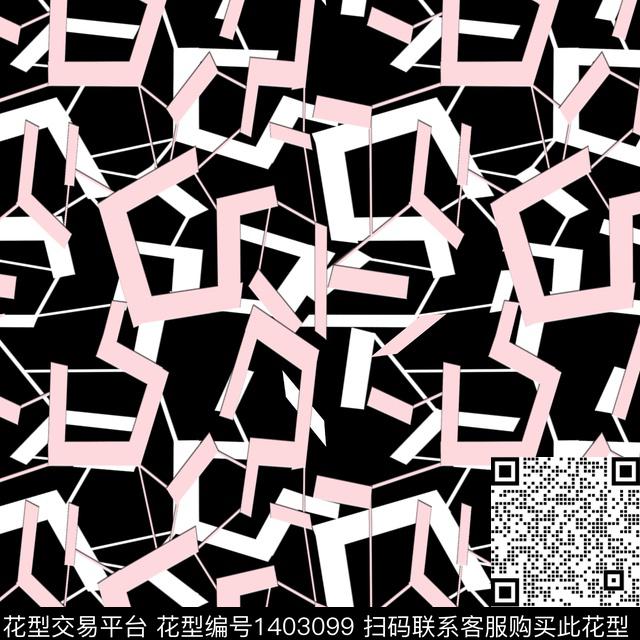 几何格子大牌风传统印花华亿平台下载（图片编号: 1403099） - 瓦栏（Walan）