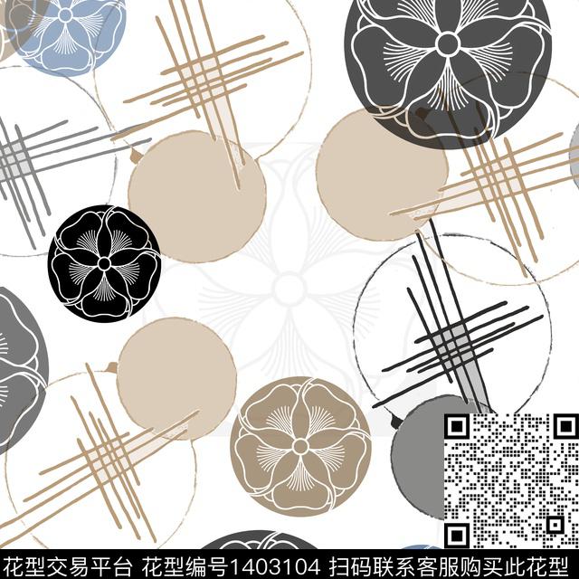 几何格子大牌风传统印花华亿平台下载（图片编号: 1403104） - 瓦栏（Walan）