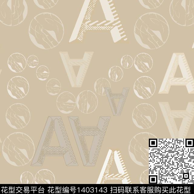 几何字母大牌风传统印花华亿平台下载（图片编号: 1403143） - 瓦栏（Walan）