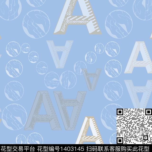 几何字母大牌风传统印花华亿平台下载（图片编号: 1403145） - 瓦栏（Walan）