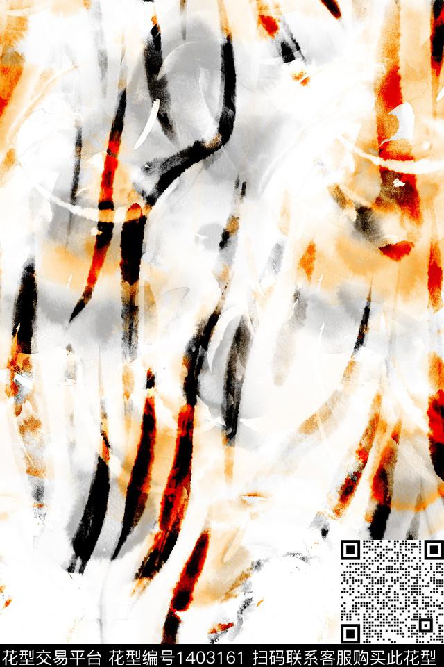 炫彩肌理笔触数码印花华亿平台下载（图片编号: 1403161） - 瓦栏（Walan）