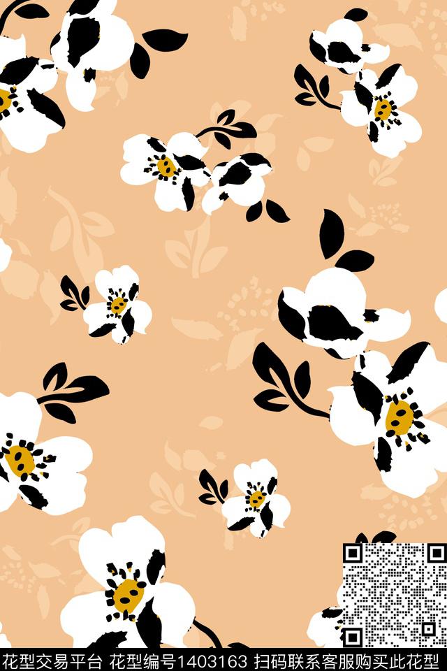 绿植树叶花卉大牌风传统印花华亿平台下载（图片编号: 1403163） - 瓦栏（Walan）