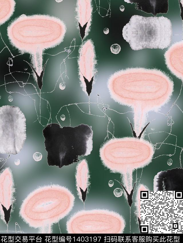 几何简约时尚数码印花华亿平台下载（图片编号: 1403197） - 瓦栏（Walan）