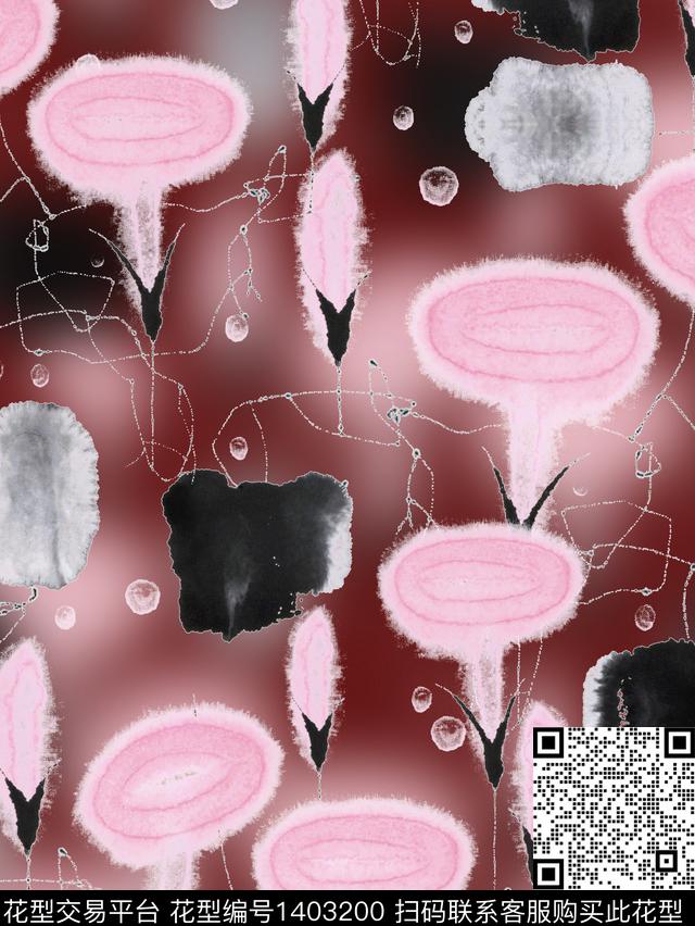 几何简约时尚数码印花华亿平台下载（图片编号: 1403200） - 瓦栏（Walan）