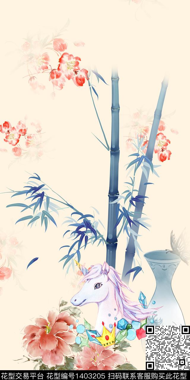 旗袍中国风少女传统印花华亿平台下载（图片编号: 1403205） - 瓦栏（Walan）