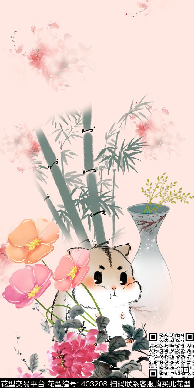 旗袍中国风少女传统印花华亿平台下载（图片编号: 1403208） - 瓦栏（Walan）