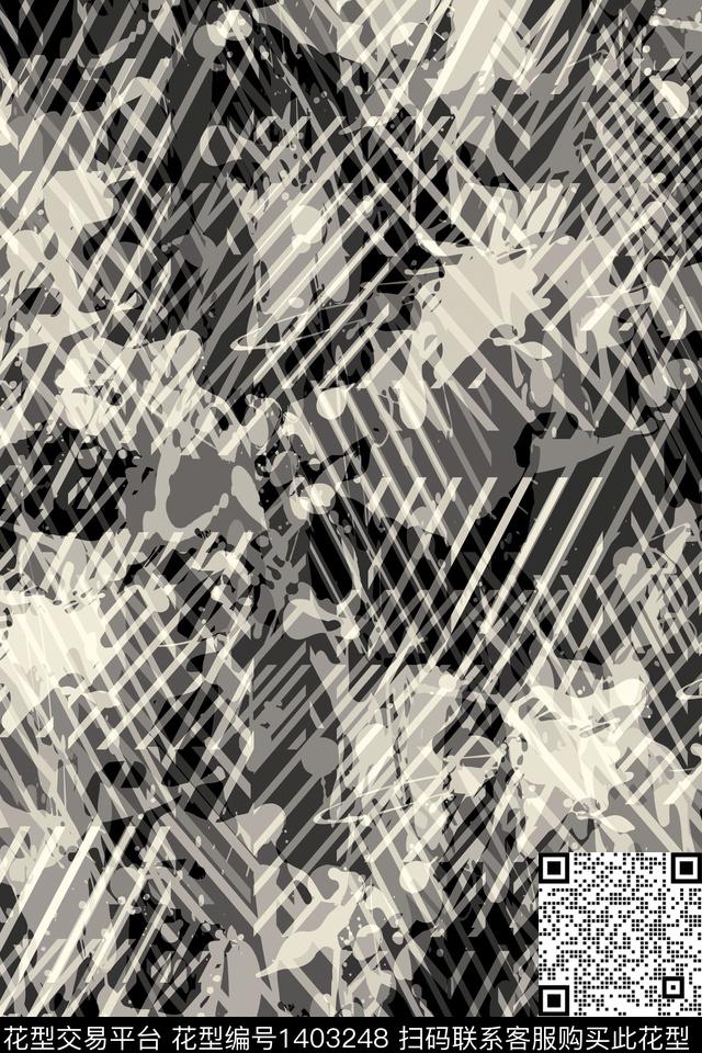 抽象男装家居服户外传统印花华亿平台下载（图片编号: 1403248） - 瓦栏（Walan）