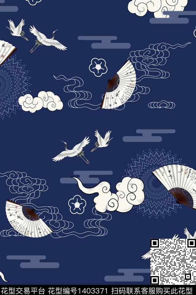 花卉旗袍真丝数码印花华亿平台下载（图片编号: 1403371） - 瓦栏（Walan）