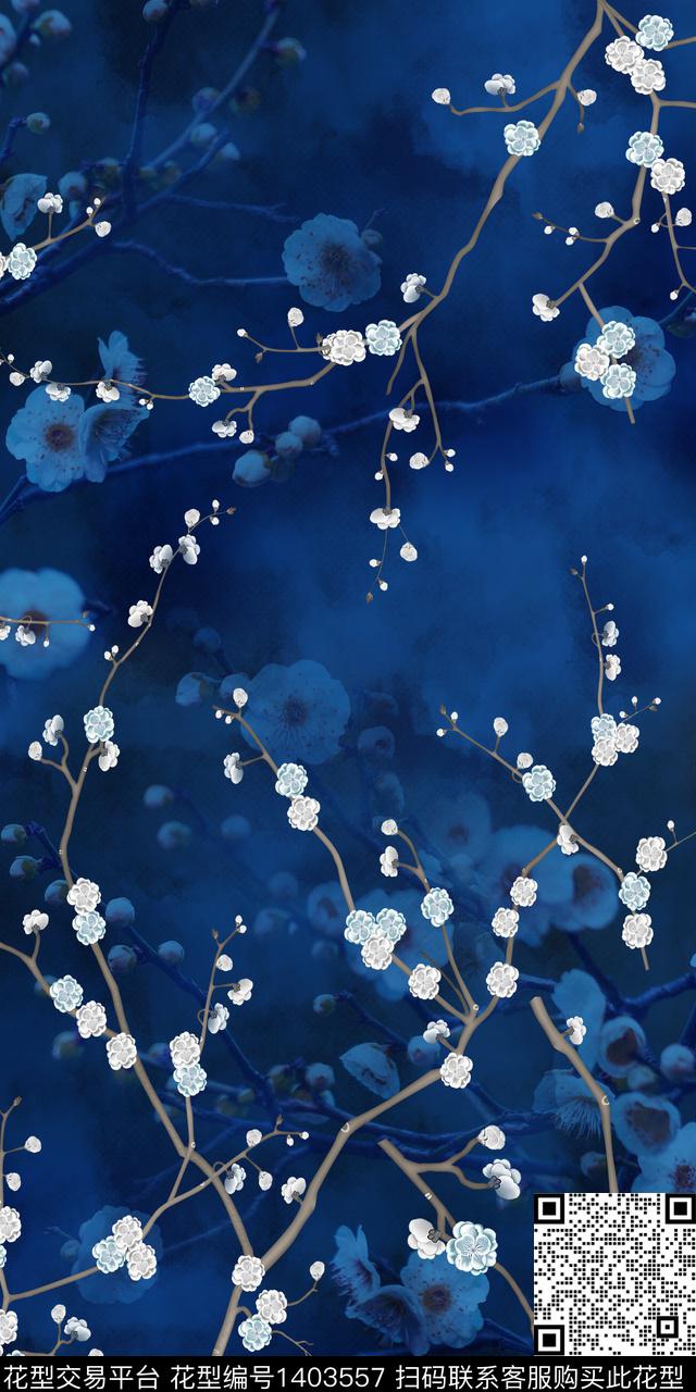 女装花卉小碎花数码印花华亿平台下载（图片编号: 1403557） - 瓦栏（Walan）