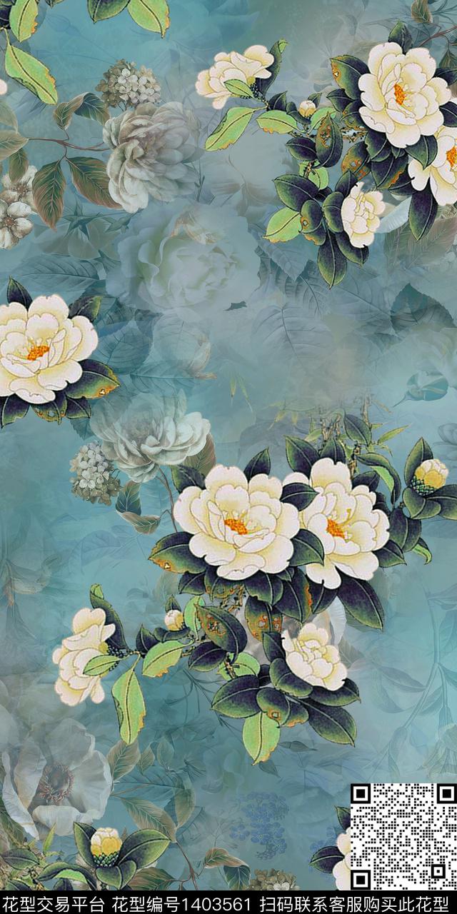 女装花卉小碎花数码印花华亿平台下载（图片编号: 1403561） - 瓦栏（Walan）
