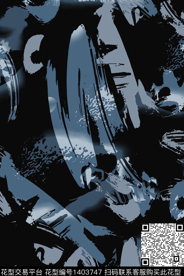 几何男装满版花迷彩传统印花华亿平台下载（图片编号: 1403747） - 瓦栏（Walan）