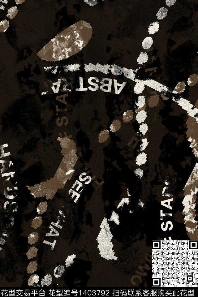 几何男装满版花字母传统印花华亿平台下载（图片编号: 1403792） - 瓦栏（Walan）