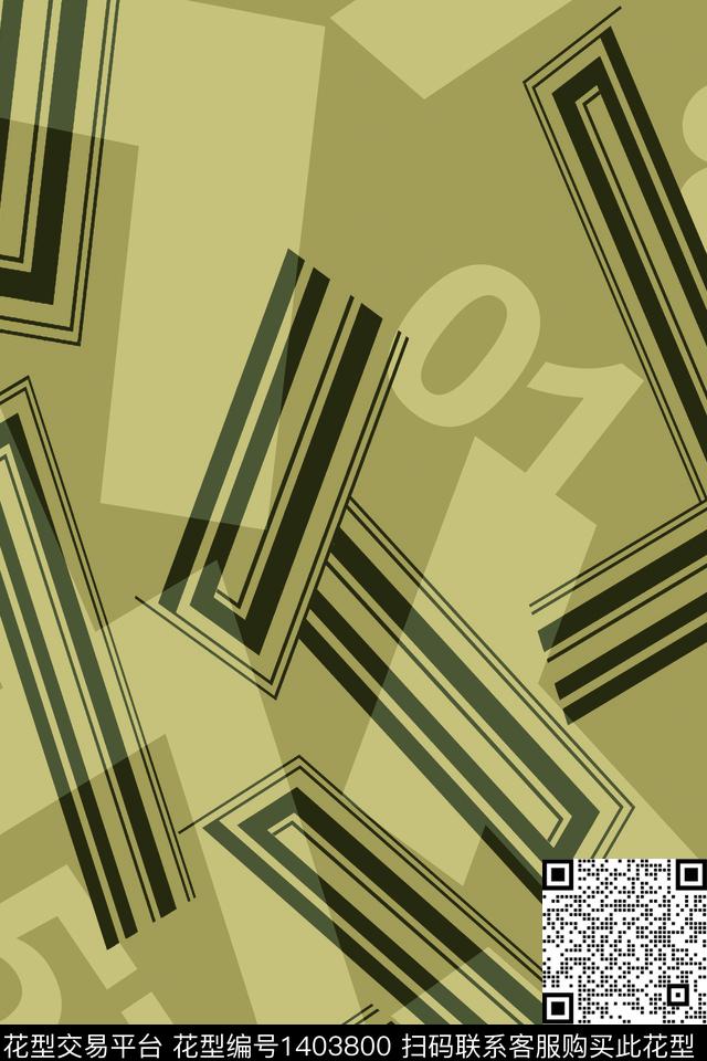 几何男装满版花字母传统印花华亿平台下载（图片编号: 1403800） - 瓦栏（Walan）