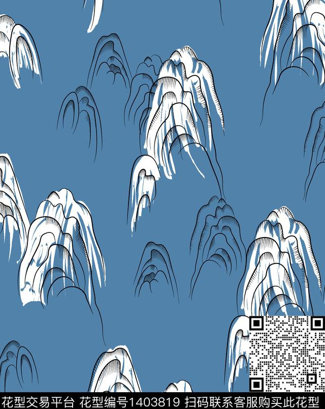 山女装休闲数码印花华亿平台下载（图片编号: 1403819） - 瓦栏（Walan）