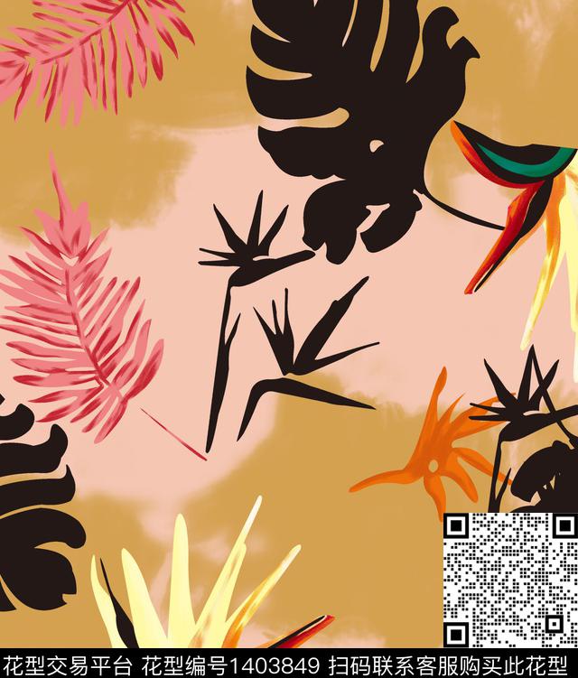 女装定位花数码华亿平台热带华亿平台数码印花华亿平台下载（图片编号: 1403849） - 瓦栏（Walan）