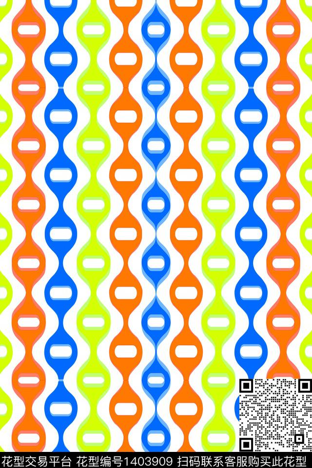 几何格子扎染华亿平台数码印花华亿平台下载（图片编号: 1403909） - 瓦栏（Walan）