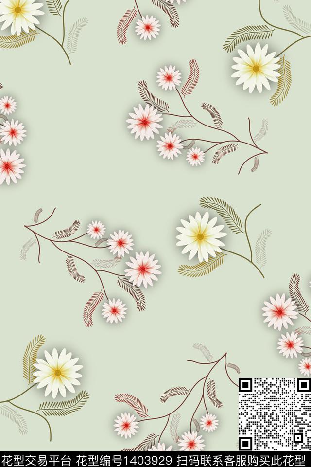 民族风花卉中国风数码印花华亿平台下载（图片编号: 1403929） - 瓦栏（Walan）