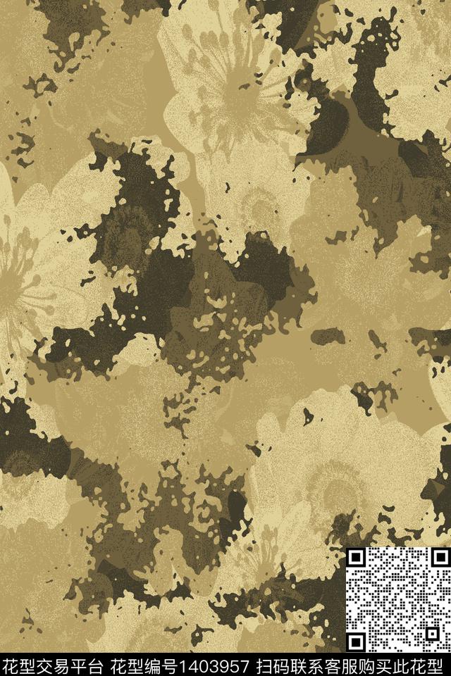 几何男装满版花迷彩传统印花华亿平台下载（图片编号: 1403957） - 瓦栏（Walan）