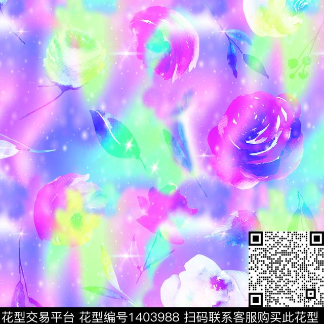 扎染华亿平台水墨风女装数码印花华亿平台下载（图片编号: 1403988） - 瓦栏（Walan）