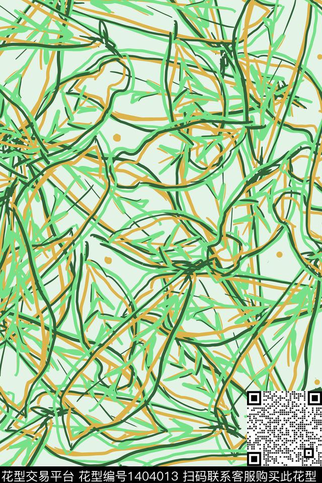 绿植树叶花卉植物数码印花华亿平台下载（图片编号: 1404013） - 瓦栏（Walan）