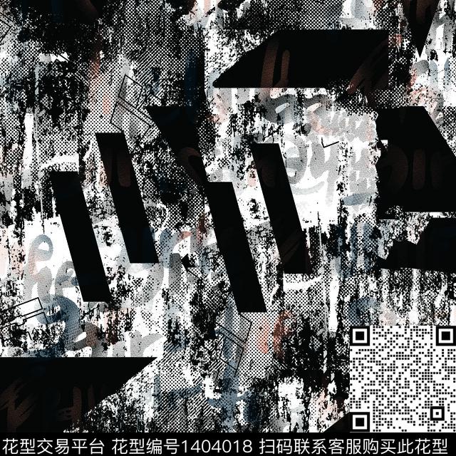 几何男装满版花大牌风传统印花华亿平台下载（图片编号: 1404018） - 瓦栏（Walan）