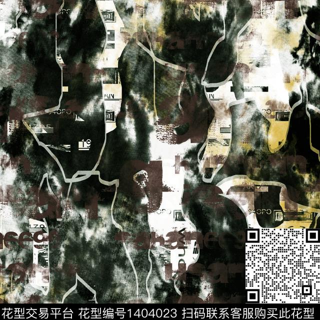 几何男装满版花大牌风传统印花华亿平台下载（图片编号: 1404023） - 瓦栏（Walan）