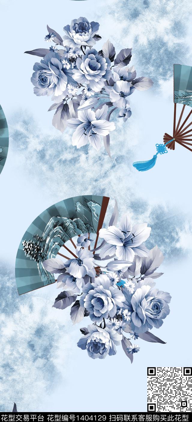 数码华亿平台旗袍中国风数码印花华亿平台下载（图片编号: 1404129） - 瓦栏（Walan）