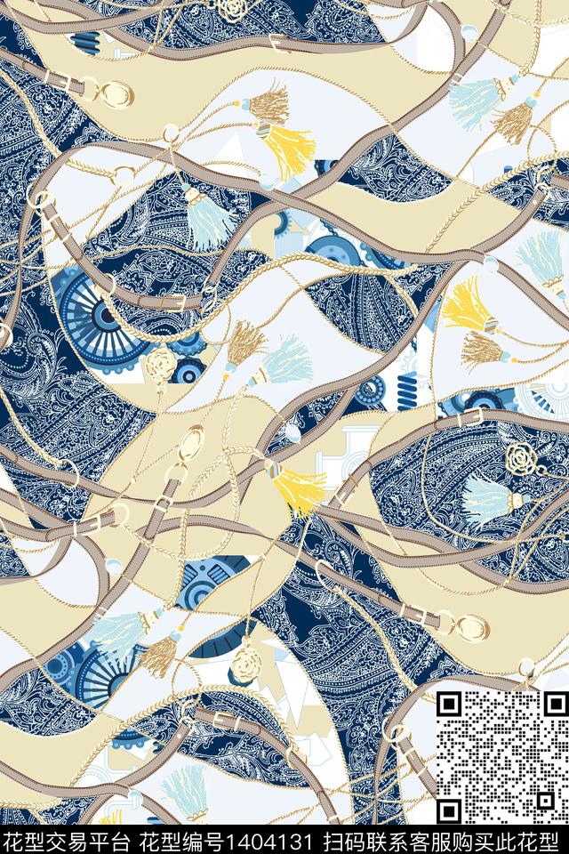 几何数码华亿平台链条数码印花华亿平台下载（图片编号: 1404131） - 瓦栏（Walan）