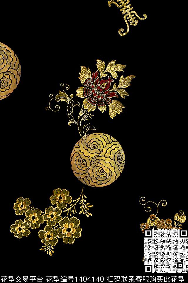 数码华亿平台女装旗袍数码印花华亿平台下载（图片编号: 1404140） - 瓦栏（Walan）