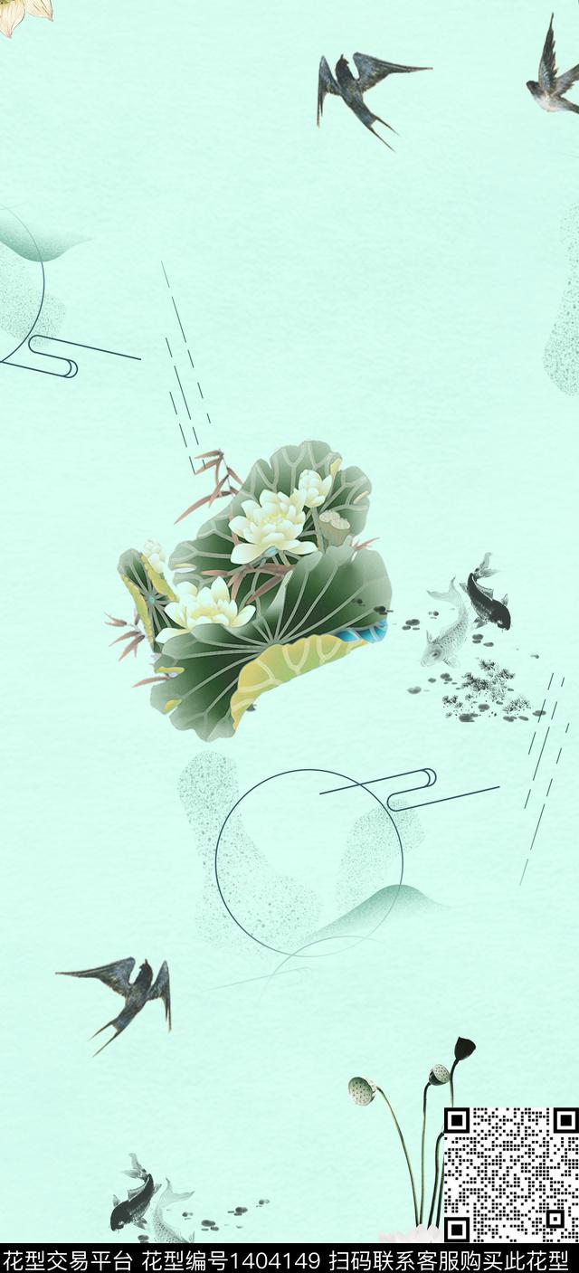 数码华亿平台女装旗袍数码印花华亿平台下载（图片编号: 1404149） - 瓦栏（Walan）