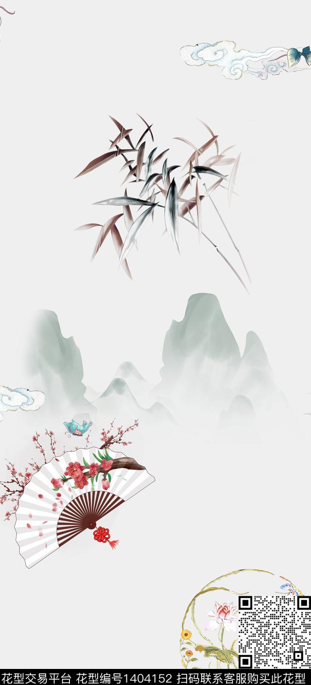 数码华亿平台女装旗袍数码印花华亿平台下载（图片编号: 1404152） - 瓦栏（Walan）