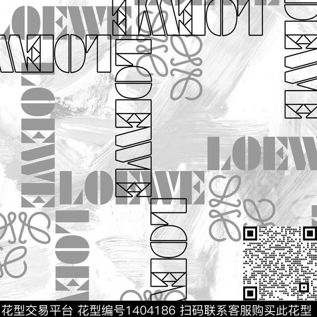 字母扎染华亿平台男装传统印花华亿平台下载（图片编号: 1404186） - 瓦栏（Walan）