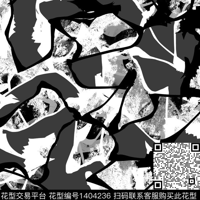 几何男装满版花大牌风传统印花华亿平台下载（图片编号: 1404236） - 瓦栏（Walan）