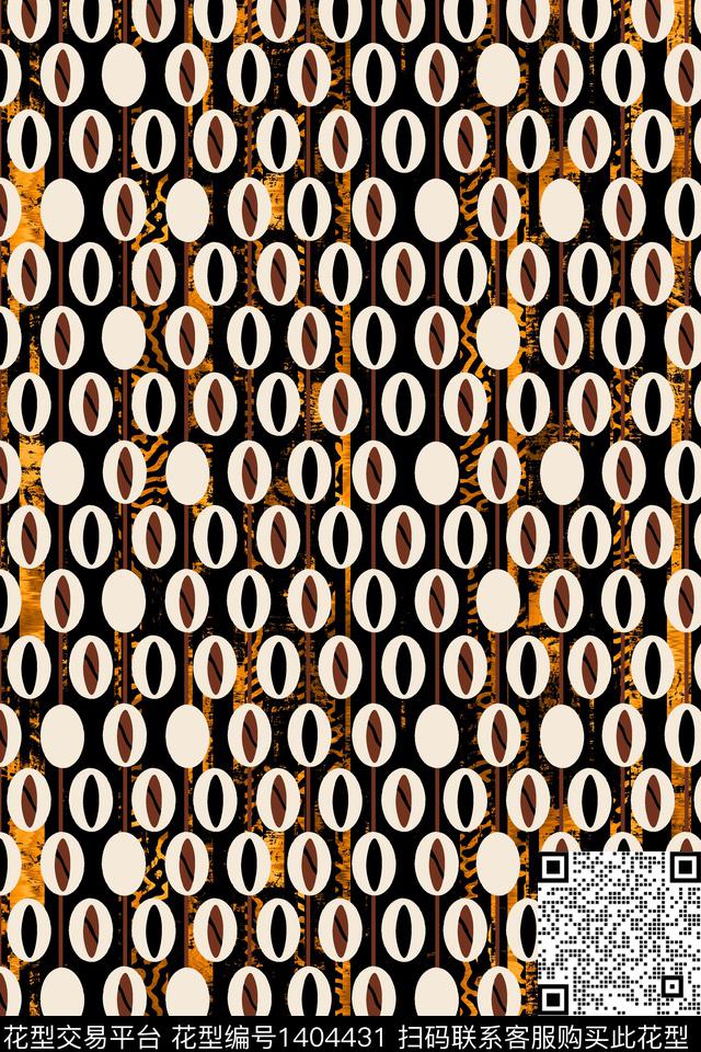 几何大牌风抽象数码印花华亿平台下载（图片编号: 1404431） - 瓦栏（Walan）