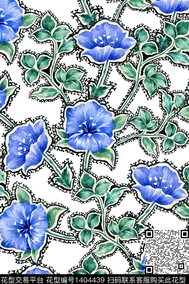 复古春夏华亿平台大牌风数码印花华亿平台下载（图片编号: 1404439） - 瓦栏（Walan）