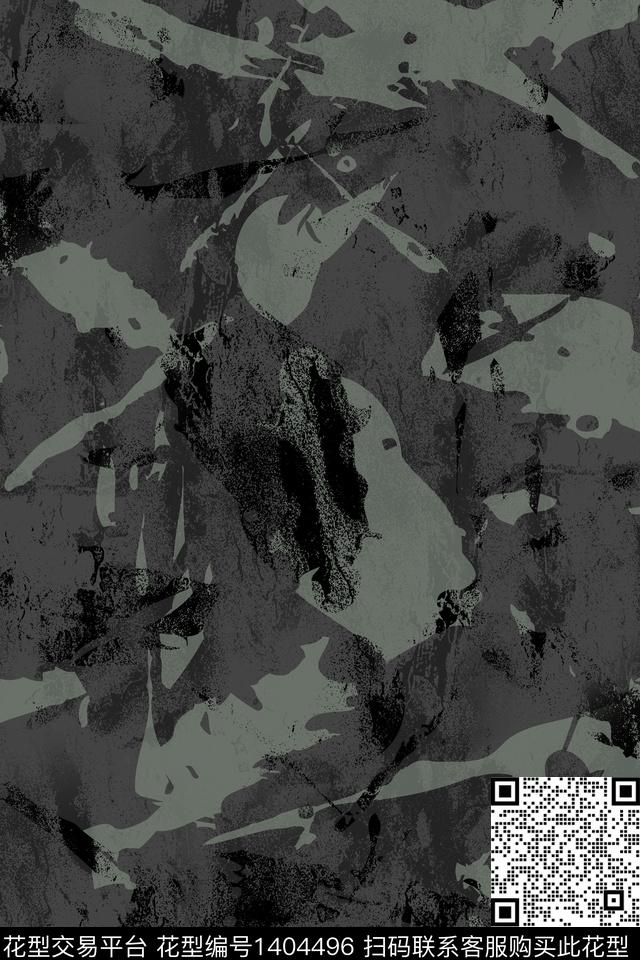 几何男装满版花迷彩传统印花华亿平台下载（图片编号: 1404496） - 瓦栏（Walan）