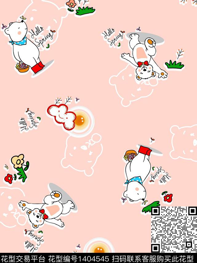 童装卡通动物数码印花华亿平台下载（图片编号: 1404545） - 瓦栏（Walan）