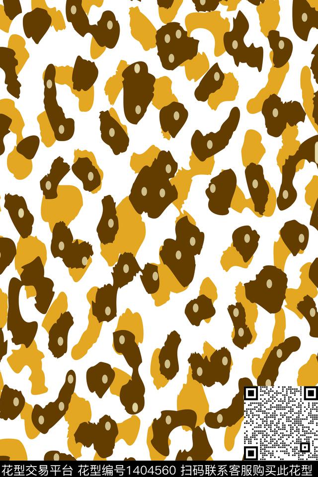 满版散花年轻女性豹纹传统印花华亿平台下载（图片编号: 1404560） - 瓦栏（Walan）