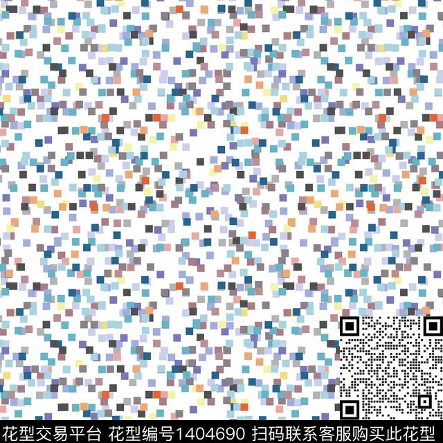 时尚小清新抽象数码印花华亿平台下载（图片编号: 1404690） - 瓦栏（Walan）