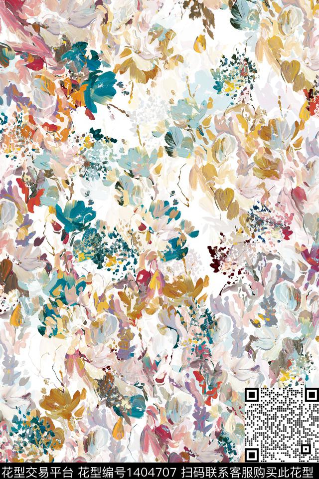 时尚小清新小碎花数码印花华亿平台下载（图片编号: 1404707） - 瓦栏（Walan）