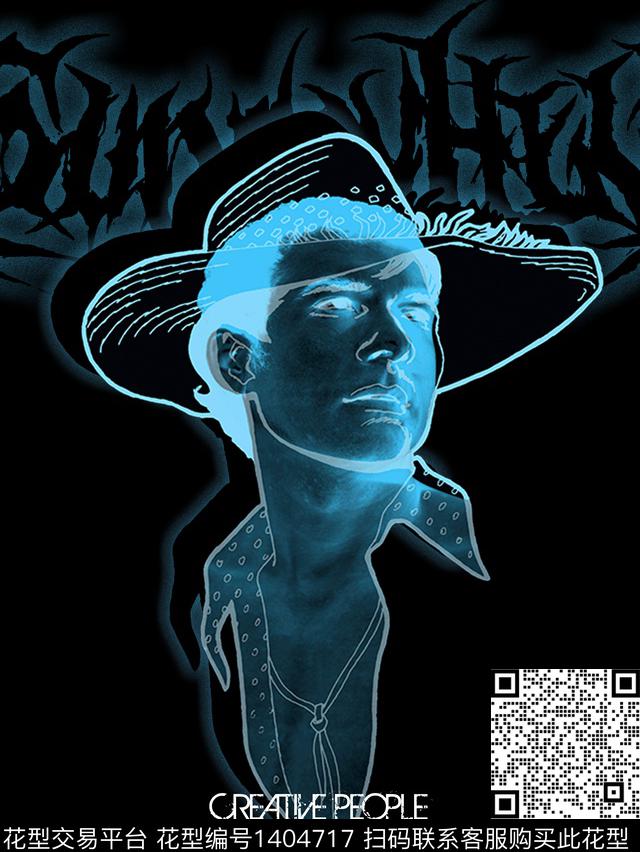 插画简约人物数码印花华亿平台下载（图片编号: 1404717） - 瓦栏（Walan）