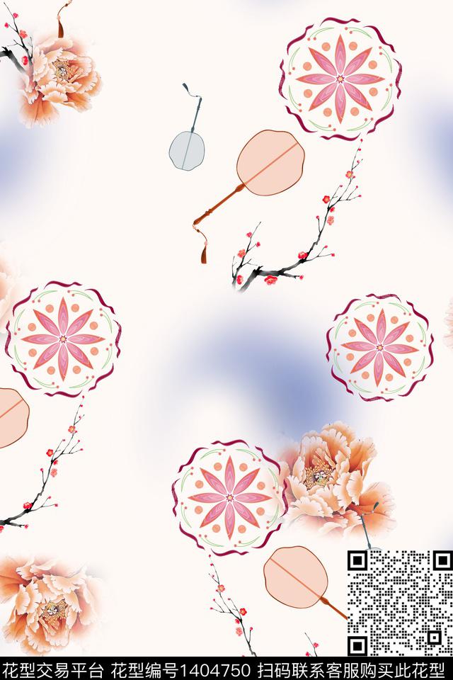 花卉旗袍中国风传统印花华亿平台下载（图片编号: 1404750） - 瓦栏（Walan）