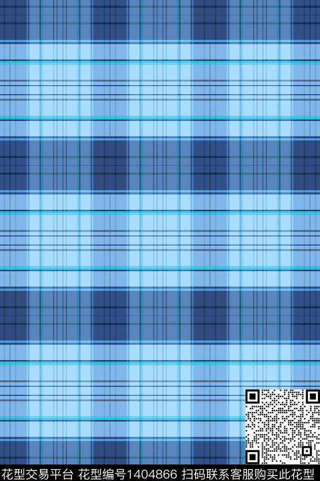 几何格子条纹数码印花华亿平台下载（图片编号: 1404866） - 瓦栏（Walan）