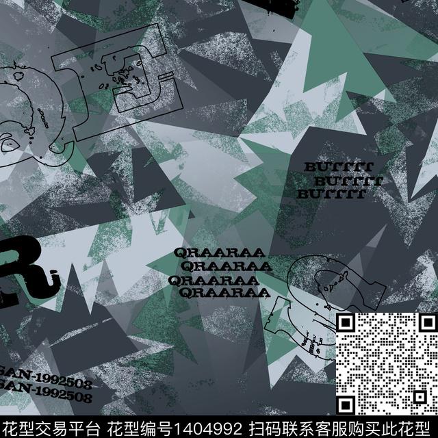 几何男装满版花字母传统印花华亿平台下载（图片编号: 1404992） - 瓦栏（Walan）