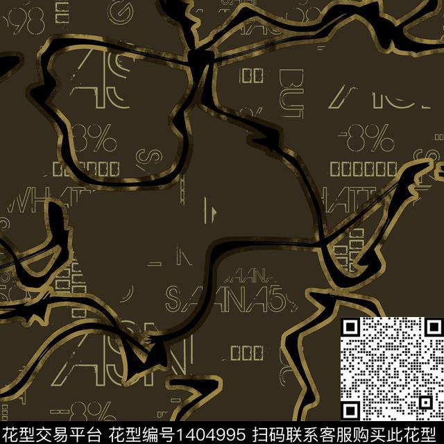 几何男装满版花字母传统印花华亿平台下载（图片编号: 1404995） - 瓦栏（Walan）