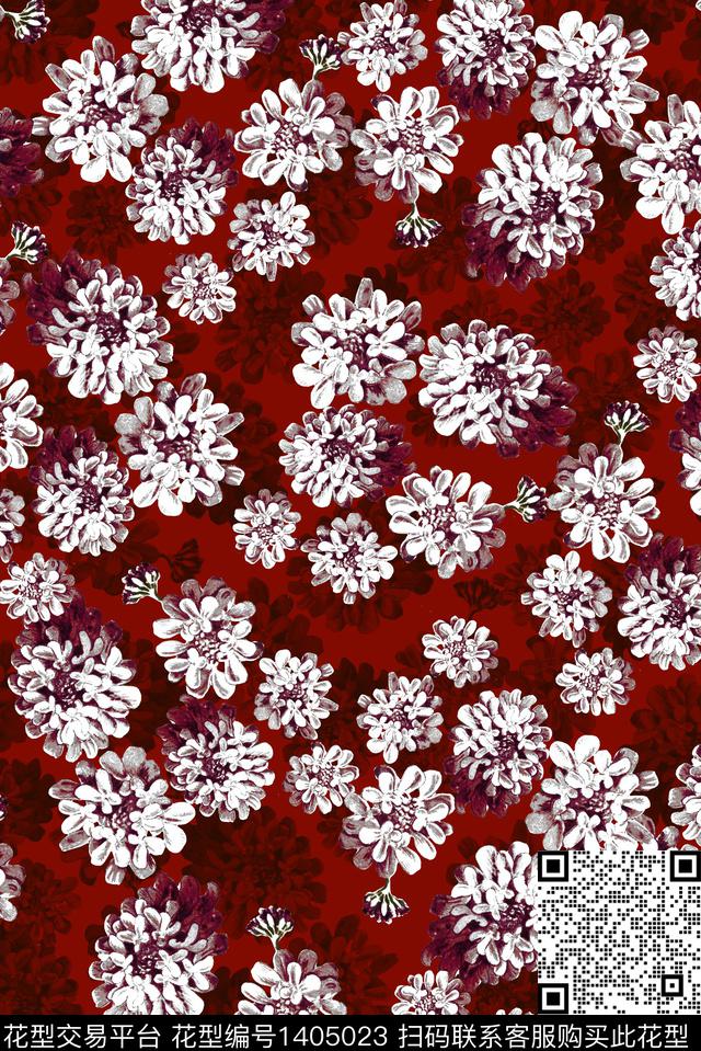 日韩数码华亿平台波西米亚数码印花华亿平台下载（图片编号: 1405023） - 瓦栏（Walan）