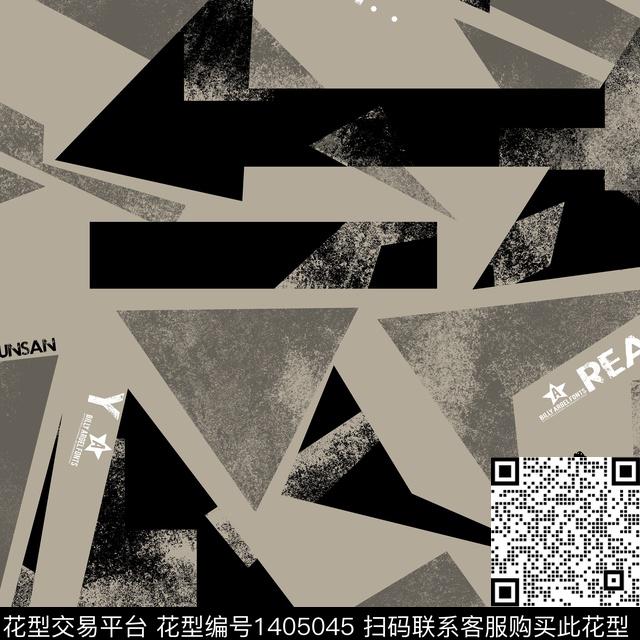 几何男装满版花大牌风传统印花华亿平台下载（图片编号: 1405045） - 瓦栏（Walan）