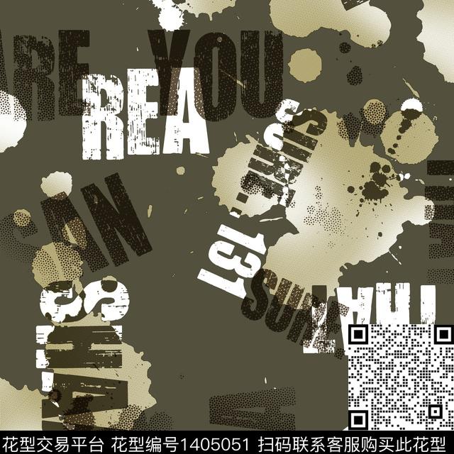 几何男装满版花字母传统印花华亿平台下载（图片编号: 1405051） - 瓦栏（Walan）