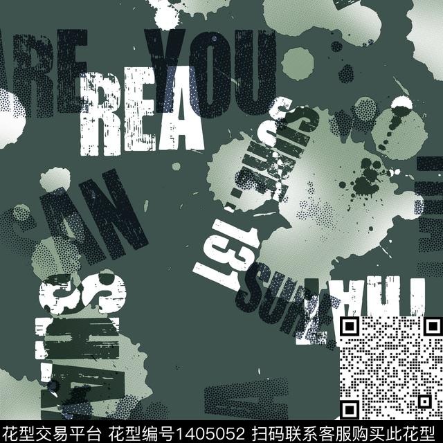 几何男装满版花字母传统印花华亿平台下载（图片编号: 1405052） - 瓦栏（Walan）